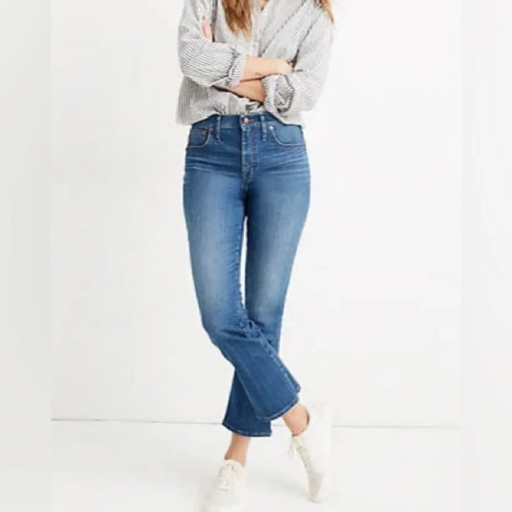 Madewell Medium Wash Cali Demi Boot Denim Jeans Classic‎ Size 26 Normcore Casual